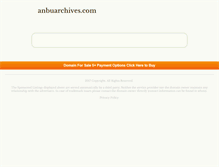 Tablet Screenshot of anbuarchives.com